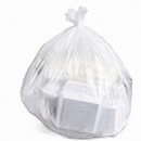 White, High Density, Can Liner 11x6x22 No Handle 17mic - Oahu Plastic Bag