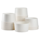 Karat Earth - 24 oz Eco-Friendly Paper Food Containers (142mm) White - 600 pcs