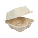 World Centric 9x9x3" Fiber Clamshell PLA Lined - Case of 300