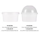 Karat Gourmet Food Container, 6oz, 96mm, White, 500ct