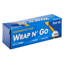 Karat WRAP N'GO Foodservice Film with Serrated Cutter, 2,000 ft Roll