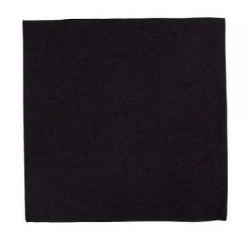 Karat - Black 1-Ply 10"x10" Beverage Napkin - 5000ct