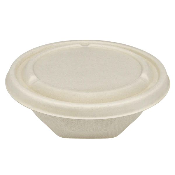 Karat Earth - 24oz PFAS-Free Bagasse Take Out Bowl & Lid - 500ct