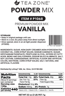Vanilla Powder Mix - Tea Zone (2 lbs Bag)