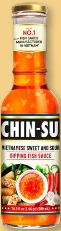 Chin-Su Vietnamese sweet and sour dipping fish sauce 500ml Case