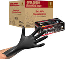 Safe Health - Extra Large EvolGuard Diamond Textured Black Nitrile Gloves Case