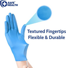 Safe Health Nitrile Examination Gloves (Royal Blue)