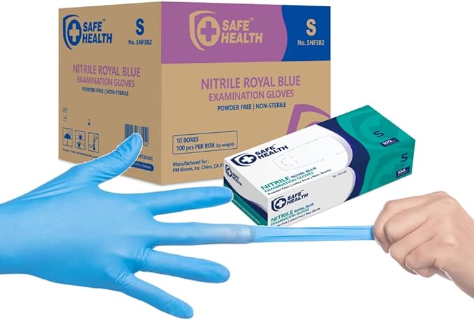 Safe Health Nitrile Royal Blue Case