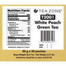 White Peach Green Tea - Tea Zone (Case of 50 Bags)