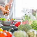 HDPE Garden Fresh Produce Bag (12inch x 20inch x 11min, 4rolls/case, 18lbs) 671pcs per roll, 2684pcs per case