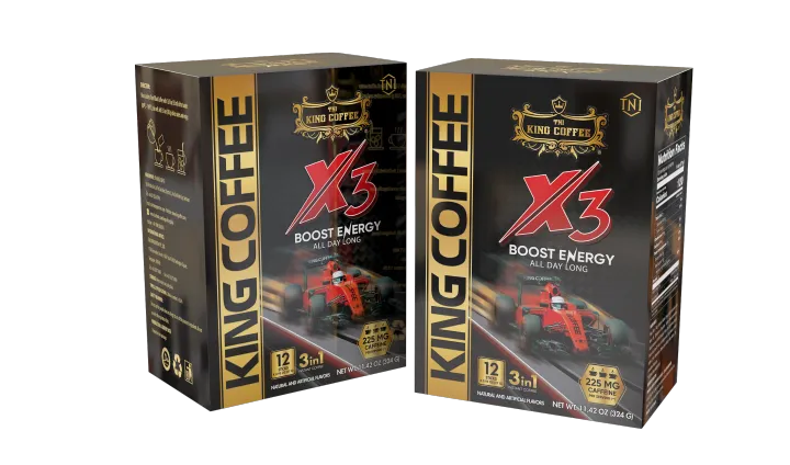 King coffee 3in1 X3 instant -24ct. of 12 sticks 27gram