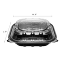 Karat Premium PP Hinged Container 9"x9"