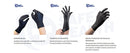 Safe Health Nitrile Black Gloves Case