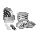 Karat 9" Round Aluminum Foil Containers 