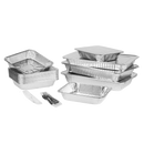 Karat Half Size Aluminum Foil Steam Table Pan and Lids - 100 ct