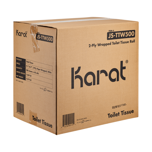 Karat Standard 2-ply Toilet Paper Rolls